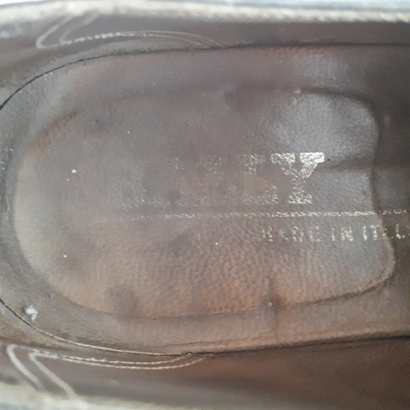 Bally Leather Dress Shoe Dark Grey 8.5 - 9 - Picture 4 of 4